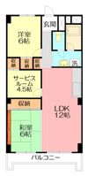 水嶋ハイツの間取り画像