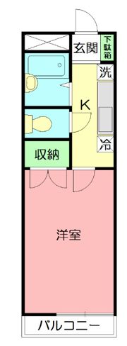 アンプルールフェールひまわりの間取り画像