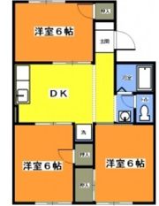 ユニオンハイツAの間取り画像