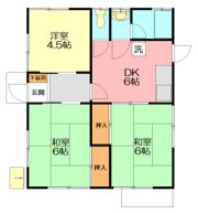 大磯北村貸家の間取り画像