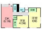 杉原貸家の間取り画像