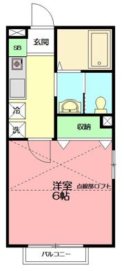Kパレス立場（ケーパレスタテバ）の間取り画像