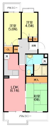 レジエ戸塚深谷1号棟の間取り画像