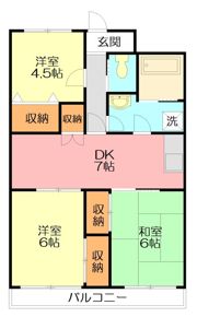 パストラルベルフラワーの間取り画像