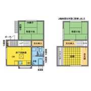 中津貸家の間取り画像