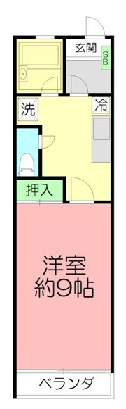スカイマンション板戸の間取り画像