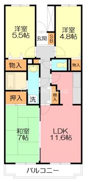 Bellevue参番館の間取り画像
