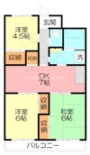 パストラルベルフラワーの間取り画像