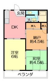 コーポ小山の間取り画像