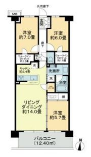グレーシア湘南平塚海岸の間取り画像