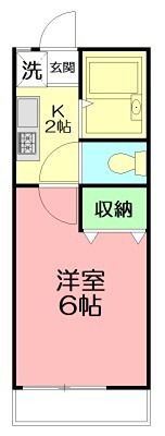コーポ子合の間取り画像