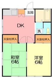 B小倉ハイムの間取り画像