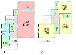 塚原戸建の間取り画像