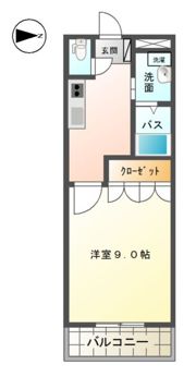 パラシオン平塚の間取り画像