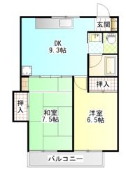 ローズガーデンAの間取り画像