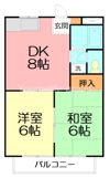 クイーンズ1の間取り画像