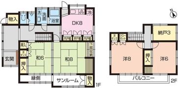 相武台1丁目貸家の間取り画像