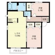 メゾンラフォーレ Aの間取り画像