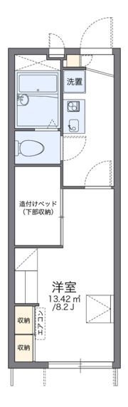 レオパレスハッピネスの間取り画像