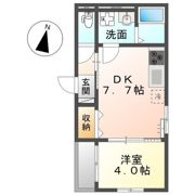 アプリコットDの間取り画像