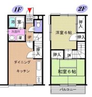 岡部テラスハウスの間取り画像