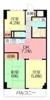 欅ハイツの間取り画像
