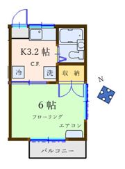 アズフラッツの間取り画像