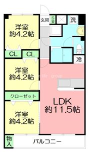 平塚グリーンハイムの間取り画像