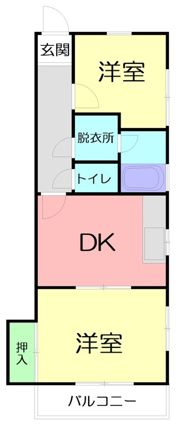 日野コープ今井の間取り画像