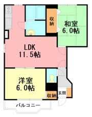 フレイジェIの間取り画像