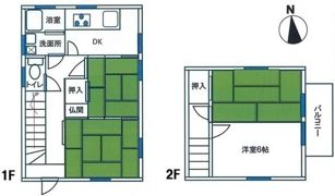 渋沢上貸家の間取り画像