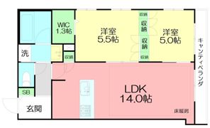 Vent Vert Tsujidoの間取り画像