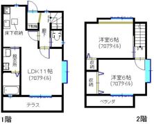テラス善行坂IIの間取り画像