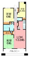 グランシャトレ小田原の間取り画像