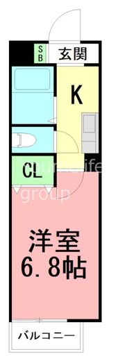 サンパレス港南台Aの間取り画像