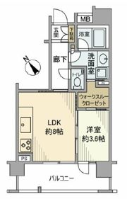 クリオ片瀬江ノ島の間取り画像