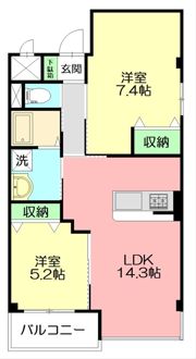 レガシープレイス片瀬の間取り画像