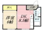 三嘉ハイツの間取り画像
