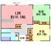 パレロワイヤル善行の間取り画像