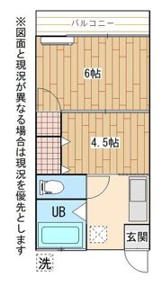 晴名荘の間取り画像