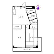ハイラーク五月の間取り画像