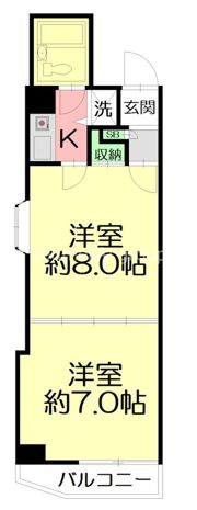 シーサイドビラ鵠沼の間取り画像