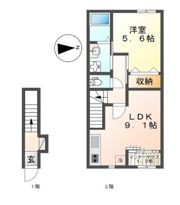 ククナSOの間取り画像