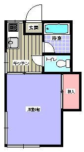 コーポさつきの間取り画像