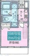 ベルメール湘南辻堂の間取り画像