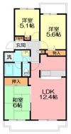 ヒルズ南戸塚 4号棟の間取り画像