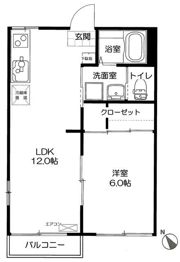 桜花園ハイツの間取り画像