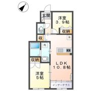 厚木市鳶尾新築アパートの間取り画像