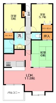コートハウス鎌倉山の間取り画像