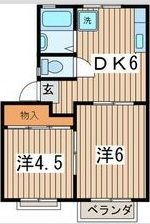 シーサイドコーポBの間取り画像